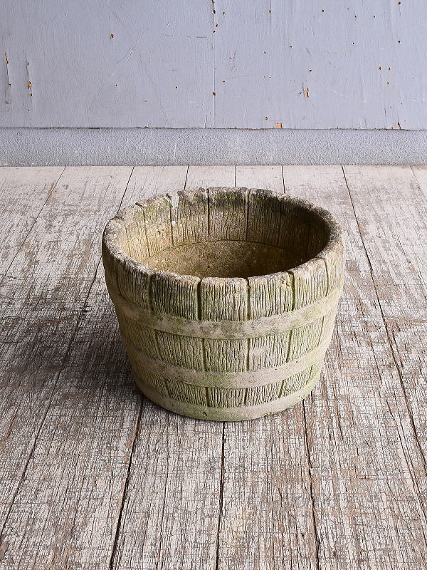 イギリス アンティーク セメント製 プランター 植木鉢 10782拍卖