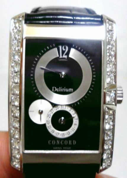 CONCORD コンコルド デリリューム WG ケースアフターダイヤ加工します ジャンピングアワー ロングアイランド コンキスタドール カスタム 拍卖