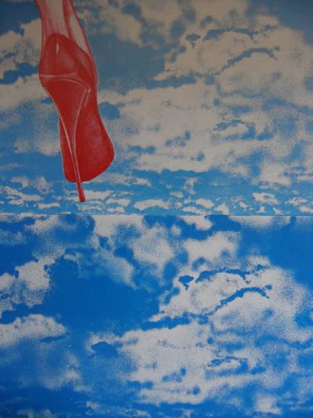 池田 満寿夫、空の空、希少な額装用画集より、美品、新品額装付拍卖