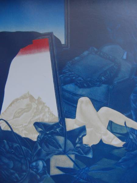 池田 満寿夫、邪淫の罪、希少な額装用画集より、美品、新品額装付拍卖