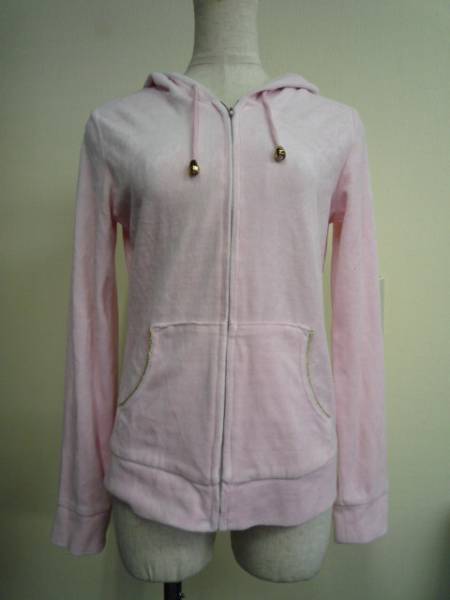 ◆ クロスプラス ジップ 長袖トップス ピンク サイズM ◆拍卖
