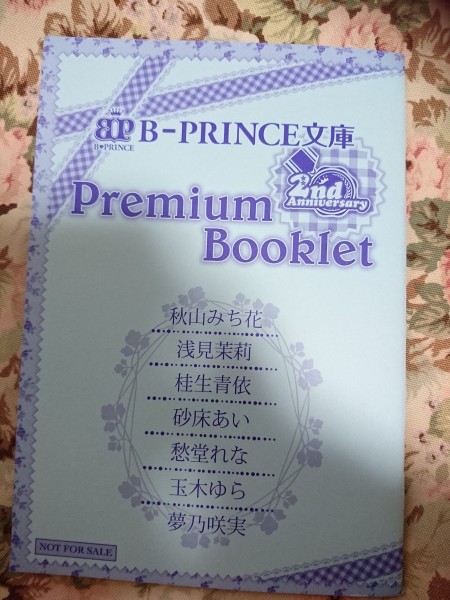 非売品★BLN「B-PRINCE文庫創刊2周年番外小冊子」秋山みち花/浅見茉莉/桂生青依/砂床あい/愁堂れな/玉木ゆら/夢乃咲実 拍卖