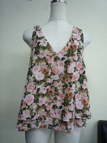 ◆ forever21 フォーエバー21 トップス 花柄 ポリエステル ◆拍卖