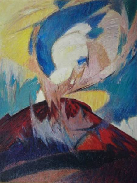 藤本東一良、上昇気流、限定希少画版・大判コロタイプ、信州名画、新品高級額装付、送料無料拍卖