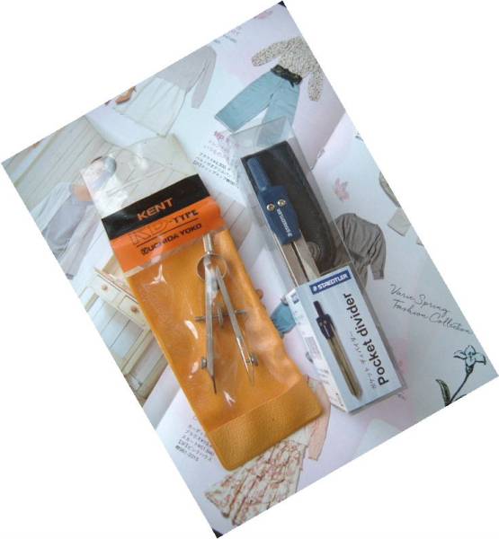 KENT 小型スプリング 烏口 & ステッドラー 小型 デバイダー ◆ 廃盤 未使用 JUNK 設計 製図 アート 文房具 拍卖