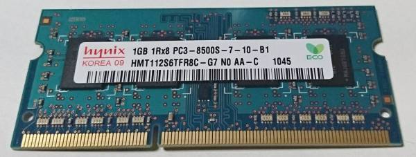 hynix HMT112S6TFR8C-G7 N0 AA-C 1GB (PC3 8500 DDR3 1066) #2拍卖