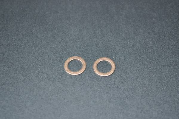 銅ワッシャ2枚・外φ16-内φ10-厚T1.0★自オパブヤそ★A★@拍卖