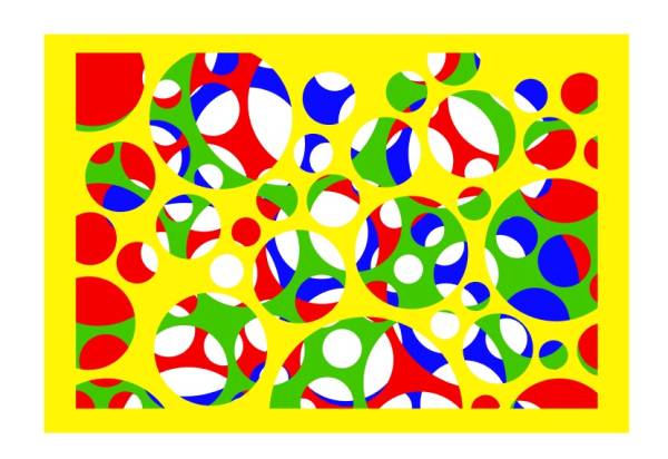 重ね切り絵 アートバブル4枚4色拍卖