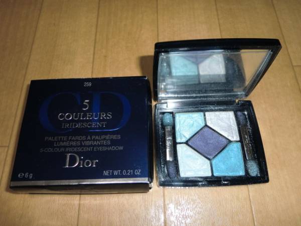 ★値下げ★サマークールな目元発色がとてもよいDior’クリスチャンディオールサンククルールパープル&ブルー★切手★拍卖