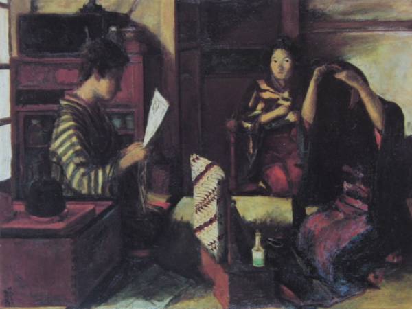 木村荘八、部屋、希少画集より、新品額装付拍卖