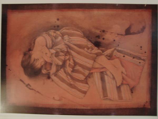 智内兄助、春色衣、新品額装付、画集画、状態良好拍卖