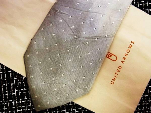 ・ω・ ★SALE/0727★ユナイテッドアローズ【ドット】ネクタイ♪拍卖