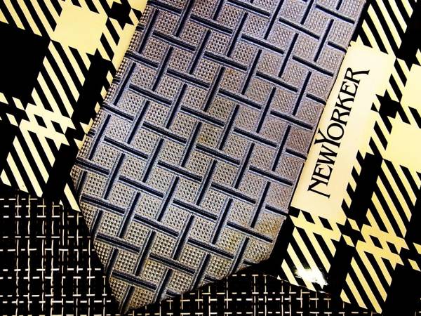 ・ω・ ★SALE/0719★ニューヨーカー【格子】ネクタイ♪拍卖