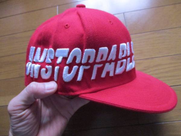 遂に最後の1個!UNSTOPPABLE アンストッパブル DECKY ATHLETICS キャップ 赤 デカロゴ 刺繍 帽子拍卖
