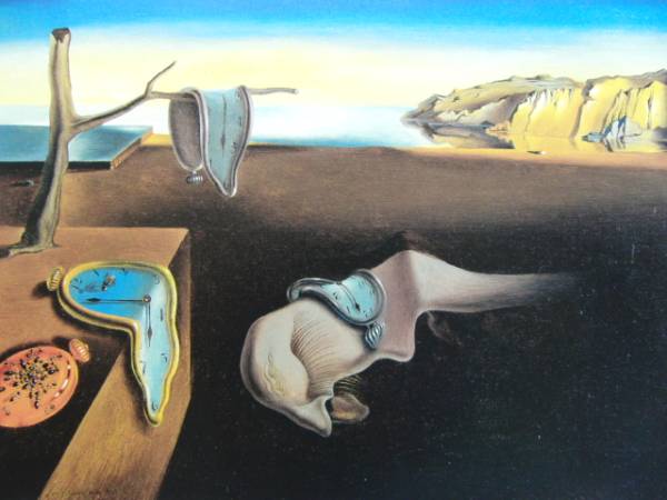 Dali、Persistence of Memory、希少画集画、新品額付拍卖