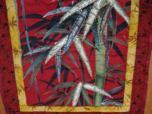 ★ハンドメイド タペストリー 一年中 和柄 竹 金糸 A拍卖