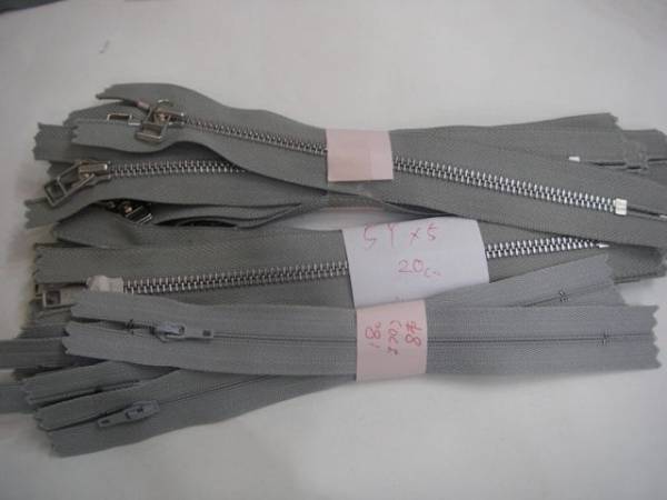 Z61 YKK 止めファスナーアソート23本 お買い得!!グレー エフロン等拍卖