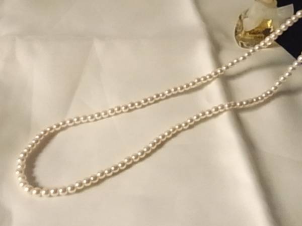 パール調ビジュービーズ 小粒 超ロングネックレス パーティーにも謝恩会にも素敵 2連でも可愛いネックレス▲拍卖