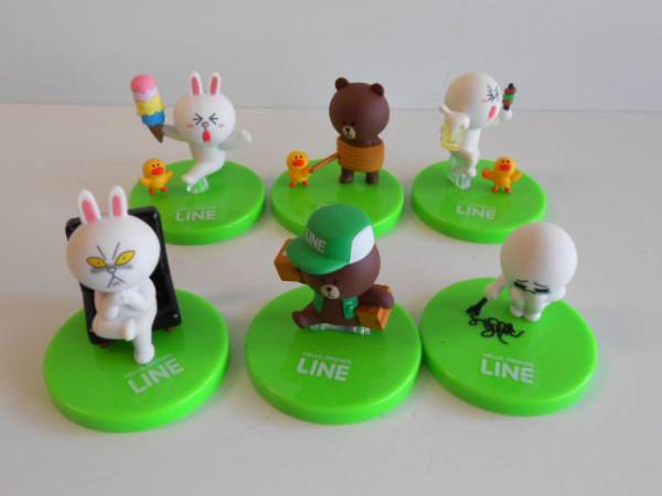 ★Izi06JzラインLINE CHARACTERフィギュアコレクション6種コニー♂TAKARATOMYARTS♀200円〓013279_c拍卖