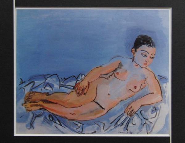 Raoul Dufy、NU COUCHE、海外版超希少レゾネ、新品額付拍卖