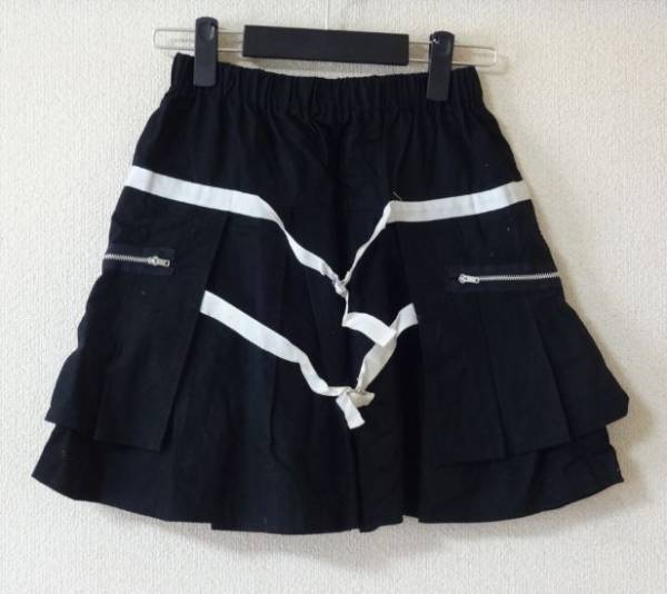 スカート ミニスカート フレアースカート クロ サイズM 可愛い szkkuj y0303★拍卖