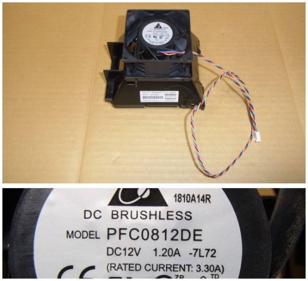 ■IBM System x3200 M2/M3 HDDケージファン 39Y9860 PFC0812DE-7L72 (FN139)拍卖