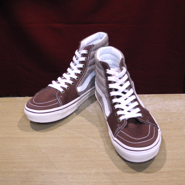 新品 VANS バンズ SK8-Hi スケートハイ マルチ コーデュロイ / ヒッコリー / 迷彩 茶色 27cm 未使用拍卖