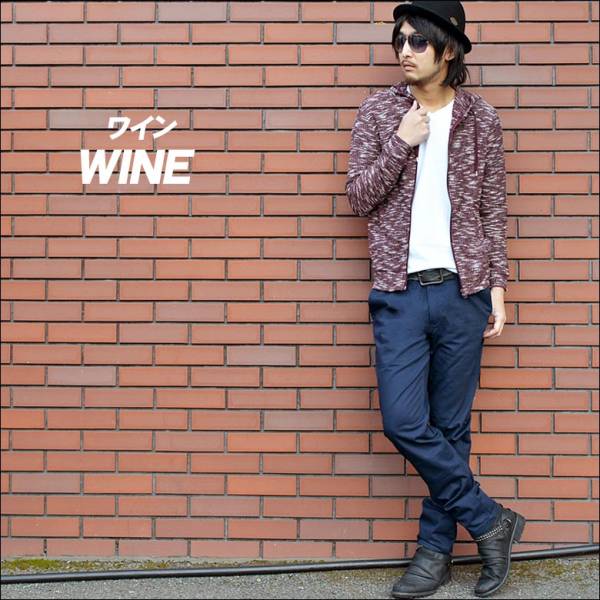 【今期新作】スラブ二ットパ‐カ‐52-s075新品ワインM拍卖