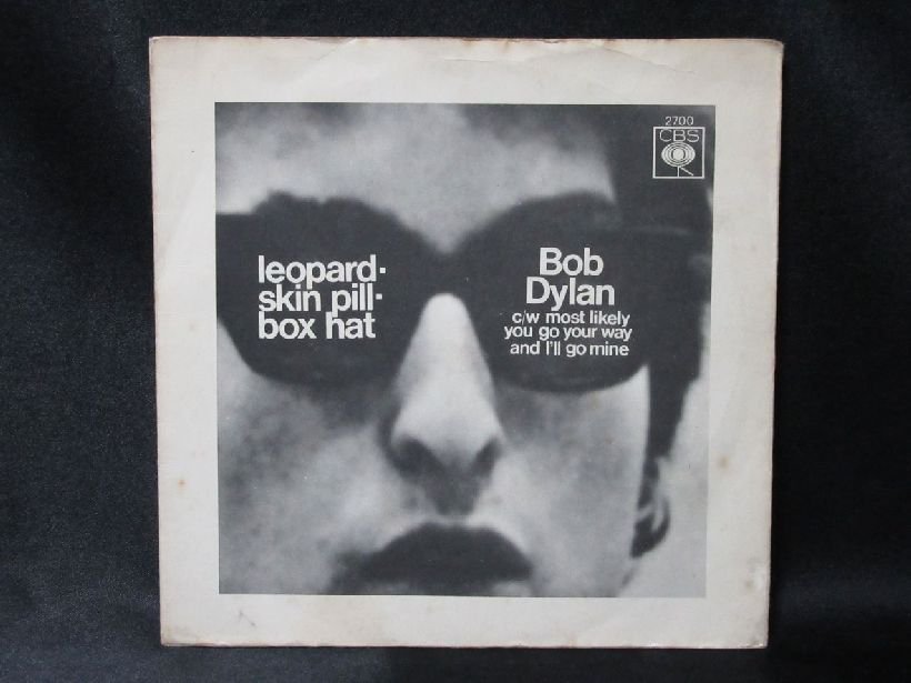 7インチ★Bob Dylan★Leopard Skin Pill Box Hat UK CBS オリジナル拍卖
