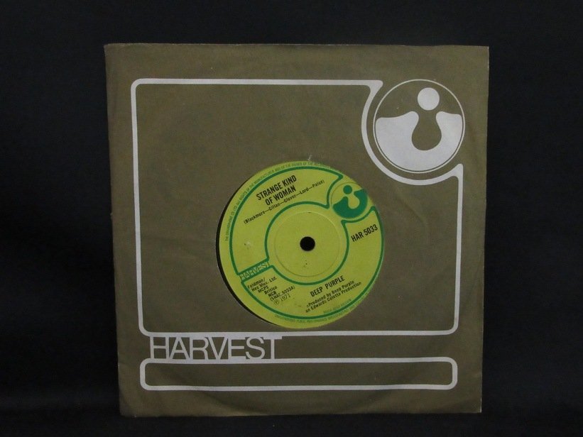 7インチ★DEEP PURPLE★Strange Kind Of Woman UK Harvest オリジナル拍卖