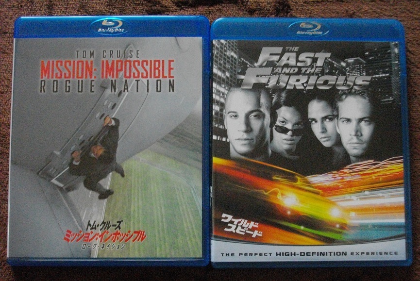 「ミッション:インポッシブル/ローグ・ネイション」 「ワイルド・スピード」 ブルーレイ 2本セット  中古  送料無料 br323拍卖