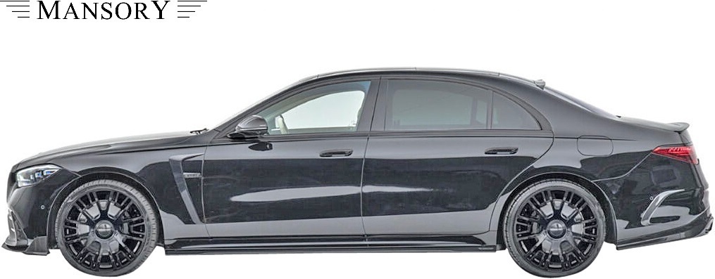 【M's】W223 ベンツ Sクラス AMGライン ロング 前期 (2021y-) MANSORY サイドスカート LR / CARBON マンソリー エアロ パーツ 223-595-121拍卖