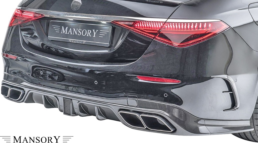 【M's】W223 BENZ Sクラス ロング AMGライン 前期 (2021y-) MANSORY リア ディフューザー Type2 / CARBON マンソリー エアロ 223-802-031拍卖