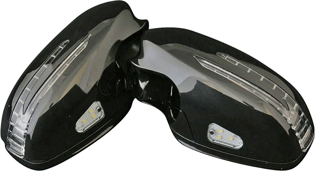 【M's】W221 ベンツ AMG 前期 Sクラス (2005y-2009y) アロースタイル ドアミラーカバー ( 黒 ) S350 S500 S550 S600 S63 S65 カニ爪 2406拍卖