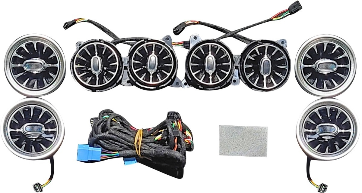 【M's】W222 ベンツ AMG Sクラス 前期 (2013y-2016y) アンビエント イルミネーション エアコンアウトレット ( 8ピース ) カラー7色 4566拍卖