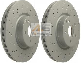 【M's】W221 Sクラス/W216 CLクラス (2005y-2014y) フロント ブレーキローター(左右)//優良社外品 ベンツ ドリルドローター 2214211012拍卖