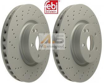 【M's】ベンツ W221 Sクラス/W216 CLクラス (2005y-2014y) Febi フロント ブレーキローター(左右)//BENZ ドリルド 純正OEM 221-421-1012拍卖