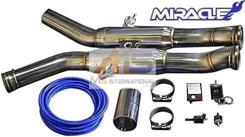 【M's】W216 ベンツ CL63 前期 AMG(2D)ミラクル 可変センターマフラー拍卖