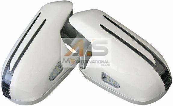 【M's】R230 SLクラス 09yLOOK LED付 ドアミラーカバー ホワイト拍卖