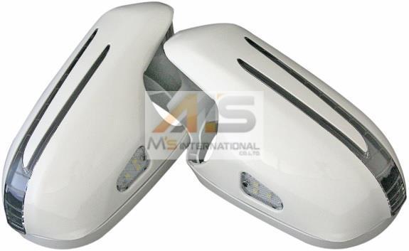 【M's】R230 SL(前期)09yLOOK LED ドアミラーカバー ホワイト拍卖