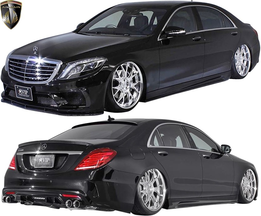 【M’s】W222 ベンツ Sクラス ロング (2013-) AIMGAIN 純VIP フルキット Type1 3点//FRP+CARBON エイムゲイン フルエアロ エアロセット拍卖
