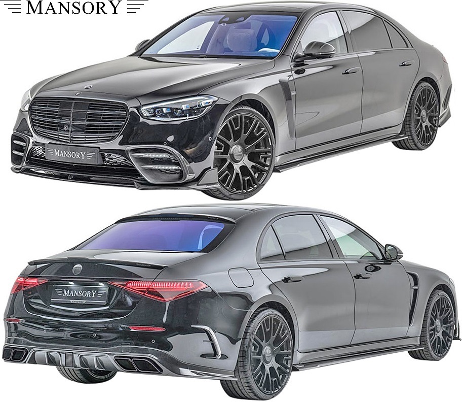 【M's】W223 ベンツ Sクラス “AMGライン” ロング 前期 (2021y-) MANSORY エアロキット 3P // マンソリー CARBON カーボン エアロパーツ拍卖