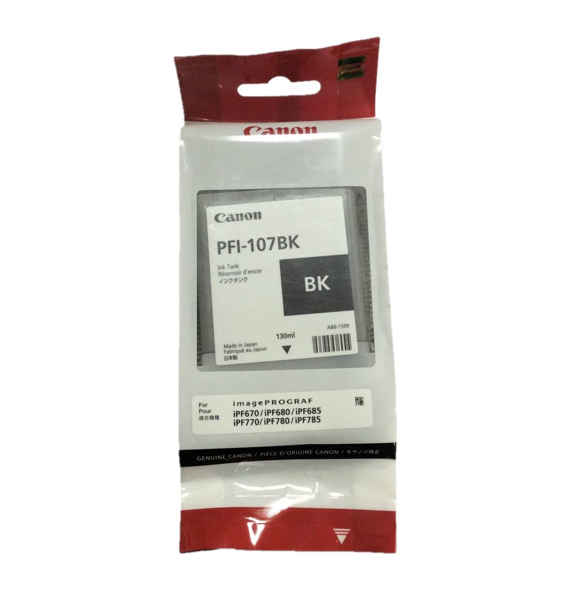 R ソ5【即決・訳有特価】◆キヤノン インクタンク◆PFI-107BK 純正品 未開封 ブラック 推奨取付期限:2019.08 インクカートリッジ拍卖