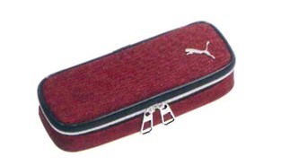 @【即決】◆PUMA プーマ ペンケース(レッド)◆スリムボックスペンケース スポーツブランド メタリックファスナー クツワ //PM310拍卖