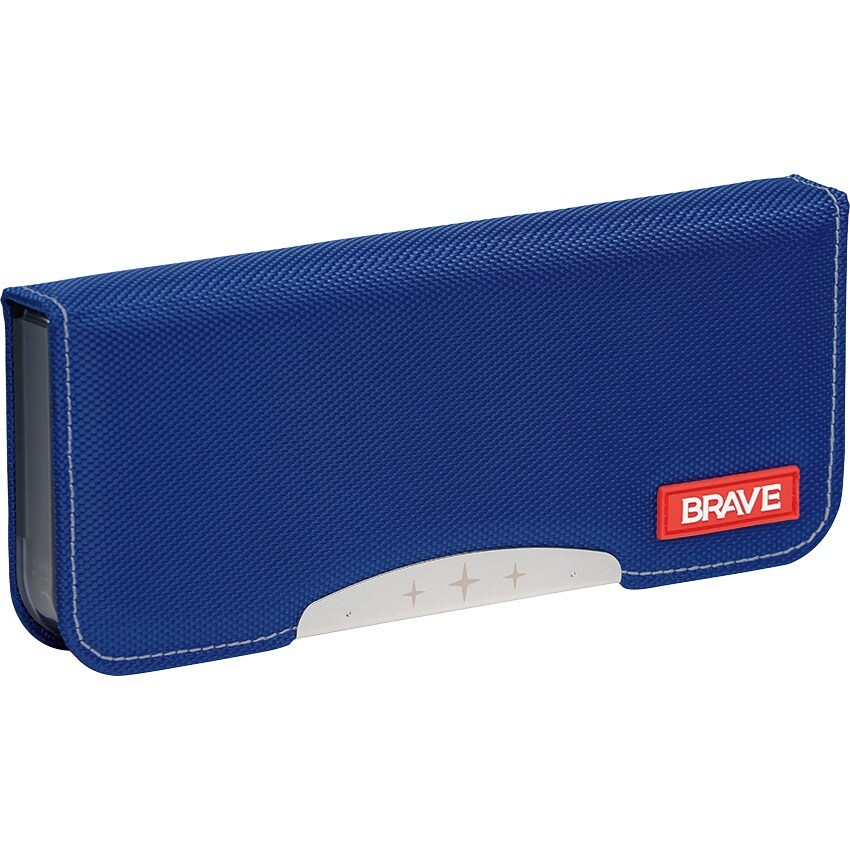 【即決】◆BRAVE アルロック 両面筆入れ◆ブレイブ 両面スリム 筆箱 ペンケース タフカバー ソニック ブルー 小学生 新入学 // FD-1297-B拍卖