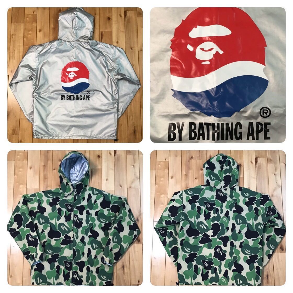 ★100着限定当選品★ PEPSI × BAPE リバーシブル パーカー ジャケット Mサイズ a bathing ape zip hoodie jacket エイプ ベイプ ABC camo拍卖