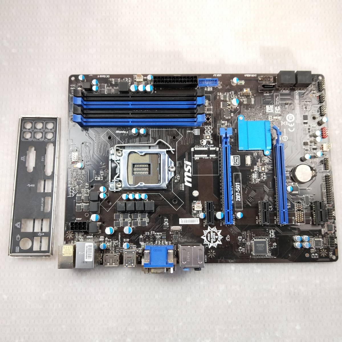 【中古パーツ】BIOS確認のみ、MSI Z87-S01 マザーボード LGA1150 ■MB1155拍卖