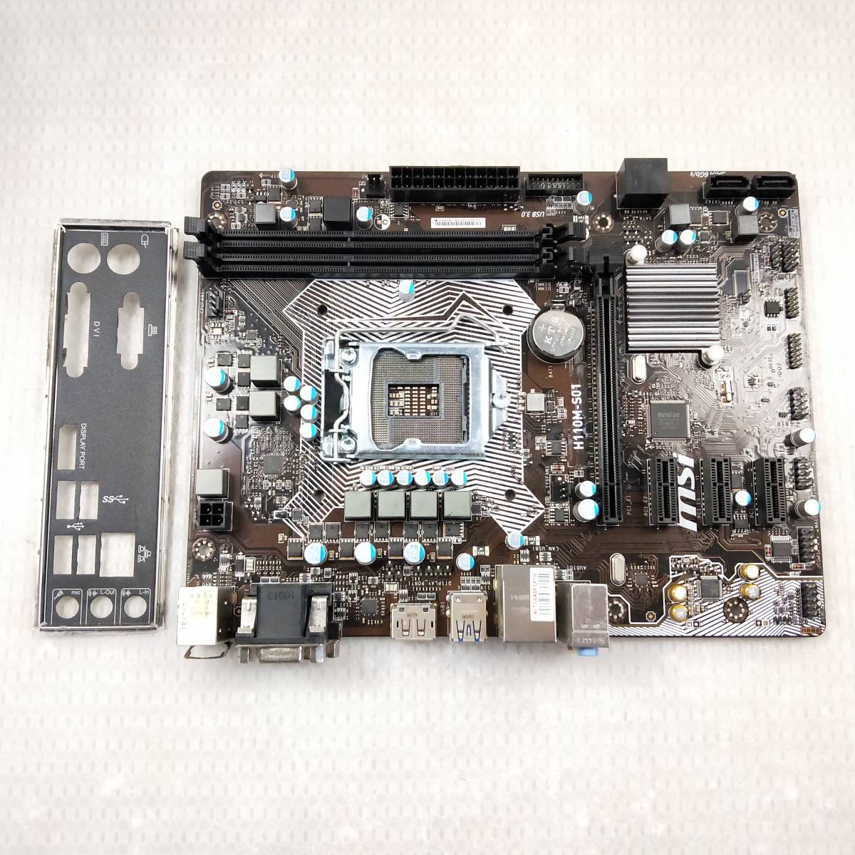 【中古パーツ】BIOS確認のみ、H110M-S01 マザーボード LGA1151 ■MB1166拍卖