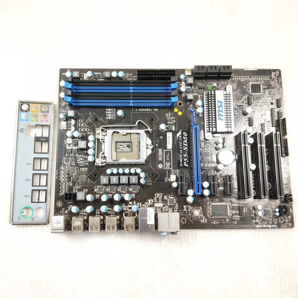 【中古パーツ】BIOS確認のみ、MSI P55-SD50 マザーボード LGA1156 ■MB1218拍卖