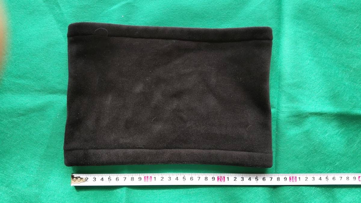 ★★ベロア風素材 無地ネックウォーマー (黒)E15拍卖